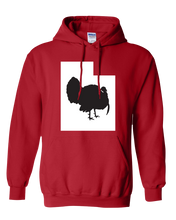 Load image into Gallery viewer, Pullover Hooded Sweatshirt Utah Red Turkey Vibrant Design High Quality Tight Knit Ring Spun Low Maintenance Cotton Printed With The Newest Available Color Transfer Technology