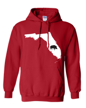 Load image into Gallery viewer, Pullover Hooded Sweatshirt Florida Red Wild Hog Vibrant Design High Quality Tight Knit Ring Spun Low Maintenance Cotton Printed With The Newest Available Color Transfer Technology