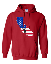 Load image into Gallery viewer, Pullover Hooded Sweatshirt California Red Elk Vibrant Design High Quality Tight Knit Ring Spun Low Maintenance Cotton Printed With The Newest Available Color Transfer Technology