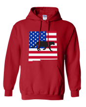 Load image into Gallery viewer, Pullover Hooded Sweatshirt New Mexico Red Mountain Lion Vibrant Design High Quality Tight Knit Ring Spun Low Maintenance Cotton Printed With The Newest Available Color Transfer Technology