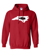 Load image into Gallery viewer, Pullover Hooded Sweatshirt North Carolina Red Large Mouth Bass Vibrant Design High Quality Tight Knit Ring Spun Low Maintenance Cotton Printed With The Newest Available Color Transfer Technology