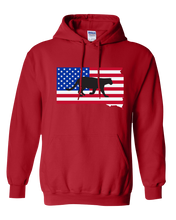Load image into Gallery viewer, Pullover Hooded Sweatshirt South Dakota Red Mountain Lion Vibrant Design High Quality Tight Knit Ring Spun Low Maintenance Cotton Printed With The Newest Available Color Transfer Technology