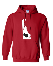Load image into Gallery viewer, Pullover Hooded Sweatshirt Delaware Red Turkey Vibrant Design High Quality Tight Knit Ring Spun Low Maintenance Cotton Printed With The Newest Available Color Transfer Technology