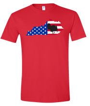 Load image into Gallery viewer, Short Sleeve T-Shirt Kentucky Red Turkey Vibrant Design High Quality Tight Knit Ring Spun Low Maintenance Cotton Printed With The Newest Available Color Transfer Technology