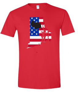 Short Sleeve T-Shirt Rhode Island Red Turkey Vibrant Design High Quality Tight Knit Ring Spun Low Maintenance Cotton Printed With The Newest Available Color Transfer Technology