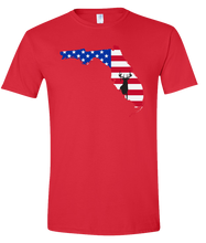 Load image into Gallery viewer, Short Sleeve T-Shirt Florida Red Whitetail Deer Vibrant Design High Quality Tight Knit Ring Spun Low Maintenance Cotton Printed With The Newest Available Color Transfer Technology