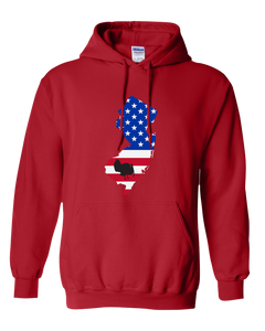 Pullover Hooded Sweatshirt New Jersey Red Turkey Vibrant Design High Quality Tight Knit Ring Spun Low Maintenance Cotton Printed With The Newest Available Color Transfer Technology
