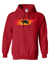 Load image into Gallery viewer, Pullover Hooded Sweatshirt Tennessee Red Black Bear Vibrant Design High Quality Tight Knit Ring Spun Low Maintenance Cotton Printed With The Newest Available Color Transfer Technology