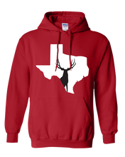 Load image into Gallery viewer, Pullover Hooded Sweatshirt Texas Red Mule Deer Vibrant Design High Quality Tight Knit Ring Spun Low Maintenance Cotton Printed With The Newest Available Color Transfer Technology