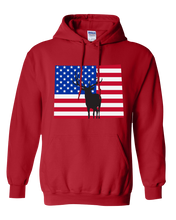 Load image into Gallery viewer, Pullover Hooded Sweatshirt Wyoming Red Elk Vibrant Design High Quality Tight Knit Ring Spun Low Maintenance Cotton Printed With The Newest Available Color Transfer Technology