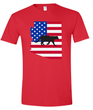 Load image into Gallery viewer, Short Sleeve T-Shirt Arizona Red Mountain Lion Vibrant Design High Quality Tight Knit Ring Spun Low Maintenance Cotton Printed With The Newest Available Color Transfer Technology