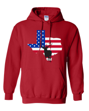 Load image into Gallery viewer, Pullover Hooded Sweatshirt Texas Red Elk Vibrant Design High Quality Tight Knit Ring Spun Low Maintenance Cotton Printed With The Newest Available Color Transfer Technology