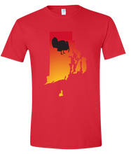 Load image into Gallery viewer, Short Sleeve T-Shirt Rhode Island Red Turkey Vibrant Design High Quality Tight Knit Ring Spun Low Maintenance Cotton Printed With The Newest Available Color Transfer Technology