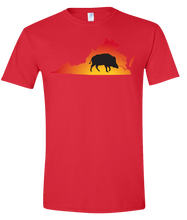 Load image into Gallery viewer, Short Sleeve T-Shirt Virginia Red Wild Hog Vibrant Design High Quality Tight Knit Ring Spun Low Maintenance Cotton Printed With The Newest Available Color Transfer Technology