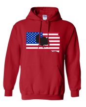 Load image into Gallery viewer, Pullover Hooded Sweatshirt South Dakota Red Turkey Vibrant Design High Quality Tight Knit Ring Spun Low Maintenance Cotton Printed With The Newest Available Color Transfer Technology