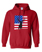 Load image into Gallery viewer, Pullover Hooded Sweatshirt New Mexico Red Mule Deer Vibrant Design High Quality Tight Knit Ring Spun Low Maintenance Cotton Printed With The Newest Available Color Transfer Technology