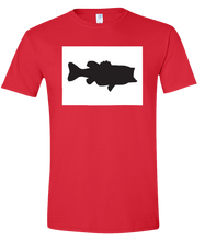 Load image into Gallery viewer, Short Sleeve T-Shirt Colorado Red Large Mouth Bass Vibrant Design High Quality Tight Knit Ring Spun Low Maintenance Cotton Printed With The Newest Available Color Transfer Technology