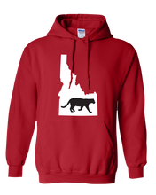 Load image into Gallery viewer, Pullover Hooded Sweatshirt Idaho Red Mountain Lion Vibrant Design High Quality Tight Knit Ring Spun Low Maintenance Cotton Printed With The Newest Available Color Transfer Technology