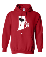 Load image into Gallery viewer, Pullover Hooded Sweatshirt Rhode Island Red Turkey Vibrant Design High Quality Tight Knit Ring Spun Low Maintenance Cotton Printed With The Newest Available Color Transfer Technology