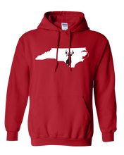 Load image into Gallery viewer, Pullover Hooded Sweatshirt North Carolina Red Whitetail Deer Vibrant Design High Quality Tight Knit Ring Spun Low Maintenance Cotton Printed With The Newest Available Color Transfer Technology
