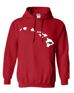 Pullover Hooded Sweatshirt Hawaii Red Large Mouth Bass Vibrant Design High Quality Tight Knit Ring Spun Low Maintenance Cotton Printed With The Newest Available Color Transfer Technology