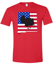 Load image into Gallery viewer, Short Sleeve T-Shirt New Mexico Red Turkey Vibrant Design High Quality Tight Knit Ring Spun Low Maintenance Cotton Printed With The Newest Available Color Transfer Technology