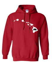 Load image into Gallery viewer, Pullover Hooded Sweatshirt Hawaii Red Wild Hog Vibrant Design High Quality Tight Knit Ring Spun Low Maintenance Cotton Printed With The Newest Available Color Transfer Technology