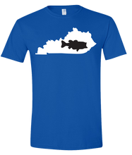 Load image into Gallery viewer, Short Sleeve T-Shirt Kentucky Royal Large Mouth Bass Vibrant Design High Quality Tight Knit Ring Spun Low Maintenance Cotton Printed With The Newest Available Color Transfer Technology