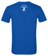 Load image into Gallery viewer, Short Sleeve T-Shirt Wisconsin Royal Moose Vibrant Design High Quality Tight Knit Ring Spun Low Maintenance Cotton Printed With The Newest Available Color Transfer Technology