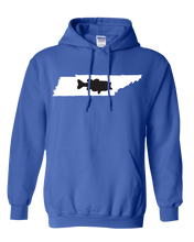 Load image into Gallery viewer, Pullover Hooded Sweatshirt Tennessee Royal Large Mouth Bass Vibrant Design High Quality Tight Knit Ring Spun Low Maintenance Cotton Printed With The Newest Available Color Transfer Technology