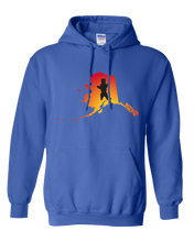Load image into Gallery viewer, Pullover Hooded Sweatshirt Alaska Royal Brown Bear Vibrant Design High Quality Tight Knit Ring Spun Low Maintenance Cotton Printed With The Newest Available Color Transfer Technology