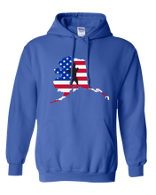 Load image into Gallery viewer, Pullover Hooded Sweatshirt Alaska Royal Brown Bear Vibrant Design High Quality Tight Knit Ring Spun Low Maintenance Cotton Printed With The Newest Available Color Transfer Technology