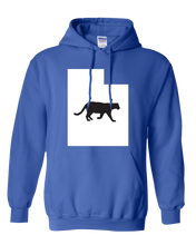 Load image into Gallery viewer, Pullover Hooded Sweatshirt Utah Royal Mountain Lion Vibrant Design High Quality Tight Knit Ring Spun Low Maintenance Cotton Printed With The Newest Available Color Transfer Technology