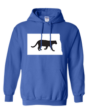 Load image into Gallery viewer, Pullover Hooded Sweatshirt North Dakota Royal Mountain Lion Vibrant Design High Quality Tight Knit Ring Spun Low Maintenance Cotton Printed With The Newest Available Color Transfer Technology