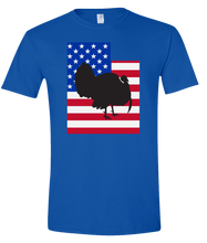 Load image into Gallery viewer, Short Sleeve T-Shirt Utah Royal Turkey Vibrant Design High Quality Tight Knit Ring Spun Low Maintenance Cotton Printed With The Newest Available Color Transfer Technology