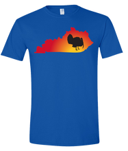 Load image into Gallery viewer, Short Sleeve T-Shirt Kentucky Royal Turkey Vibrant Design High Quality Tight Knit Ring Spun Low Maintenance Cotton Printed With The Newest Available Color Transfer Technology