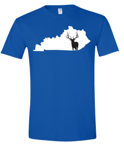 Short Sleeve T-Shirt Kentucky Royal Elk Vibrant Design High Quality Tight Knit Ring Spun Low Maintenance Cotton Printed With The Newest Available Color Transfer Technology