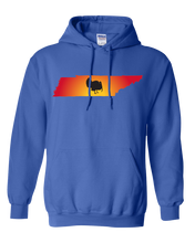 Load image into Gallery viewer, Pullover Hooded Sweatshirt Tennessee Royal Turkey Vibrant Design High Quality Tight Knit Ring Spun Low Maintenance Cotton Printed With The Newest Available Color Transfer Technology