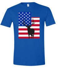 Load image into Gallery viewer, Short Sleeve T-Shirt Utah Royal Elk Vibrant Design High Quality Tight Knit Ring Spun Low Maintenance Cotton Printed With The Newest Available Color Transfer Technology