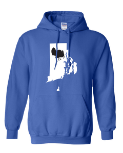 Pullover Hooded Sweatshirt Rhode Island Royal Turkey Vibrant Design High Quality Tight Knit Ring Spun Low Maintenance Cotton Printed With The Newest Available Color Transfer Technology