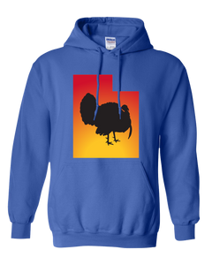 Pullover Hooded Sweatshirt Utah Royal Turkey Vibrant Design High Quality Tight Knit Ring Spun Low Maintenance Cotton Printed With The Newest Available Color Transfer Technology