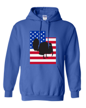 Load image into Gallery viewer, Pullover Hooded Sweatshirt Utah Royal Turkey Vibrant Design High Quality Tight Knit Ring Spun Low Maintenance Cotton Printed With The Newest Available Color Transfer Technology