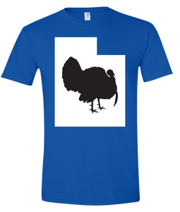 Short Sleeve T-Shirt Utah Royal Turkey Vibrant Design High Quality Tight Knit Ring Spun Low Maintenance Cotton Printed With The Newest Available Color Transfer Technology