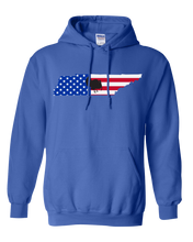 Load image into Gallery viewer, Pullover Hooded Sweatshirt Tennessee Royal Turkey Vibrant Design High Quality Tight Knit Ring Spun Low Maintenance Cotton Printed With The Newest Available Color Transfer Technology