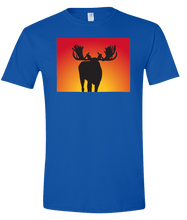 Load image into Gallery viewer, Short Sleeve T-Shirt Colorado Royal Moose Vibrant Design High Quality Tight Knit Ring Spun Low Maintenance Cotton Printed With The Newest Available Color Transfer Technology