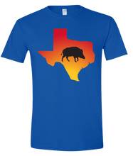 Load image into Gallery viewer, Short Sleeve T-Shirt Texas Royal Wild Hog Vibrant Design High Quality Tight Knit Ring Spun Low Maintenance Cotton Printed With The Newest Available Color Transfer Technology