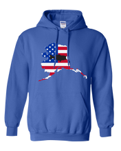 Load image into Gallery viewer, Pullover Hooded Sweatshirt Alaska Royal Large Mouth Bass Vibrant Design High Quality Tight Knit Ring Spun Low Maintenance Cotton Printed With The Newest Available Color Transfer Technology