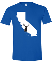 Load image into Gallery viewer, Short Sleeve T-Shirt California Royal Mule Deer Vibrant Design High Quality Tight Knit Ring Spun Low Maintenance Cotton Printed With The Newest Available Color Transfer Technology
