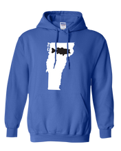 Load image into Gallery viewer, Pullover Hooded Sweatshirt Vermont Royal Large Mouth Bass Vibrant Design High Quality Tight Knit Ring Spun Low Maintenance Cotton Printed With The Newest Available Color Transfer Technology
