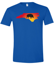 Load image into Gallery viewer, Short Sleeve T-Shirt North Carolina Royal Wild Hog Vibrant Design High Quality Tight Knit Ring Spun Low Maintenance Cotton Printed With The Newest Available Color Transfer Technology